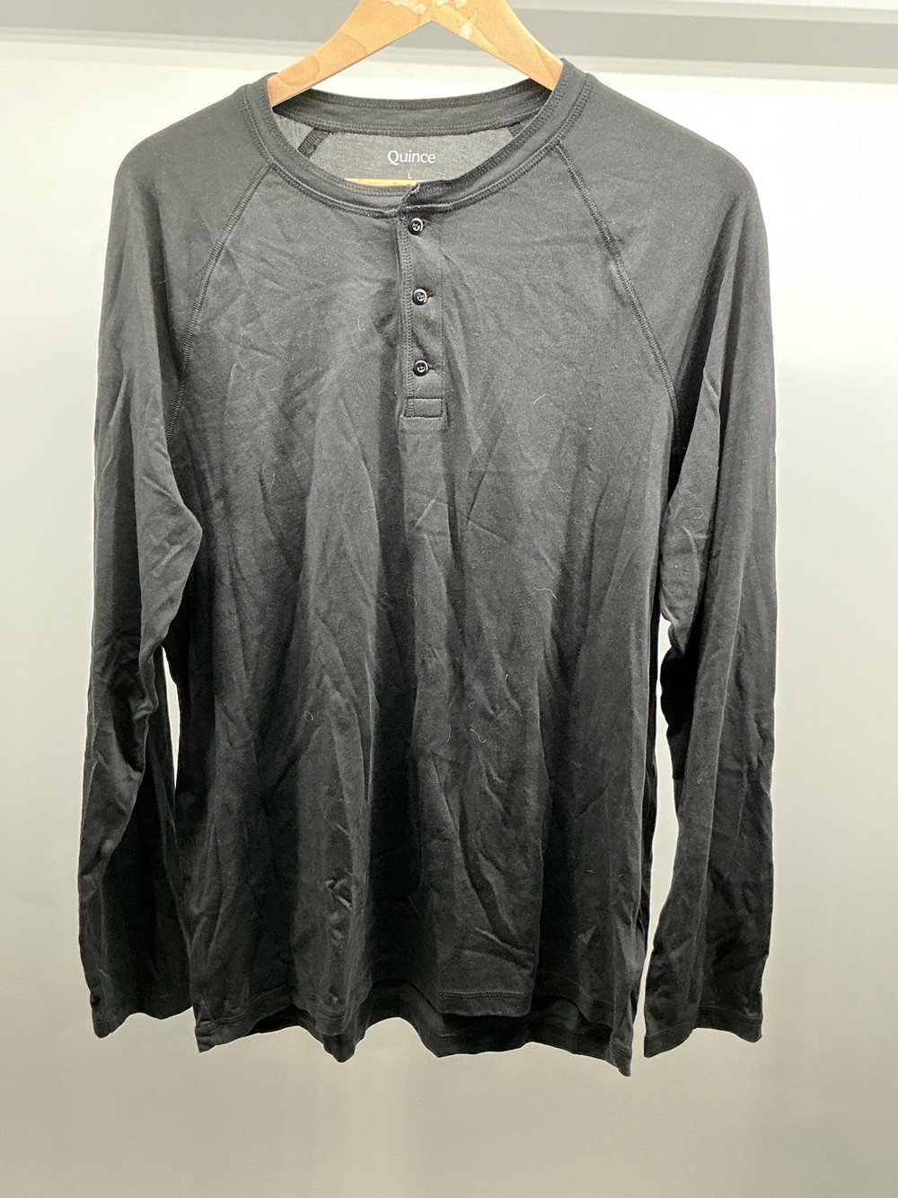 Cotton Modal Long Sleeve Henley Tee
